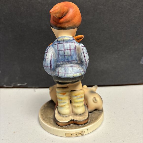 Goebel MJ Hummel Figurine 66 Schweinehirt No Chip Cracks W Germany Farm Boy - Picture 4 of 7